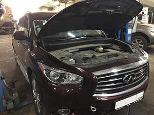 Ремонт Infiniti JX: фото работ автосервиса ДжапСервис в Москве №1 Ремонт Infiniti JX: фото работ автосервиса ДжапСервис в Москве №1