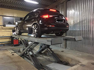 Сход-развал Infiniti QX50: фото работ автосервиса ДжапСервис в Москве №2 Сход-развал Infiniti QX50: фото работ автосервиса ДжапСервис в Москве №2