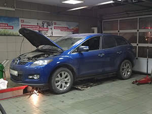 Заправка и ремонт автокондиционера Mazda CX-7: фото работ автосервиса ДжапСервис в Москве №2 Заправка и ремонт автокондиционера Mazda CX-7: фото работ автосервиса ДжапСервис в Москве №2